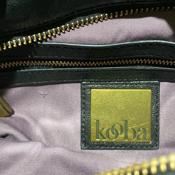 KOOBA “Hailey” Black Leather Satchel/ Shoulder Bag - Picture 12 of 14